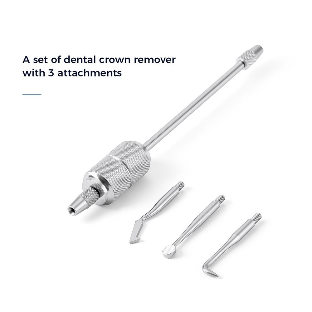 Removedor manual de coronas dentales con 3 puntas, extracción de puentes AZDENT