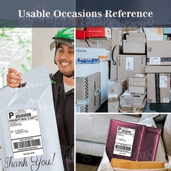 100-10000 4×6 Fanfold Direct Thermal Shipping Labels for Zebra & Rollo Printers