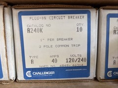 A240 Side Mount Clip CTL-yes Type A Challenger A240K MH240 2 Pole 40 Amp ~New!