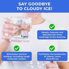 Universal Ice Maker Cleaner & Descaler 16 fl Oz – Ensure Refreshingly Clear Ice