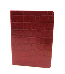 United States Travel Journal 6″ Soft Leather Cover Graphic Image 1995 Croc BROWN