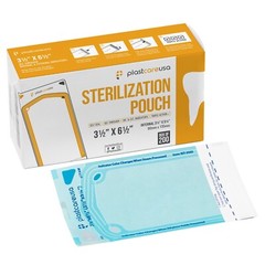 3.5″ x 5.25″ Self-Sealing Sterilization Pouches for Autoclave (1 Box of 200)