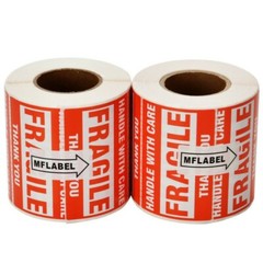 1000 Fragile Stickers 2×3 Handle with Care Thank You 500 / Roll Warning Labels