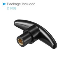 CoCud T-Knobs M8 Female Thread Plastic Clamping Hand T Knobs Handles Black – …