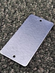 (QTY 25) 43722 18-Gauge Aluminum Blank Tags 1-1/2 inch Height x 3-inch Width