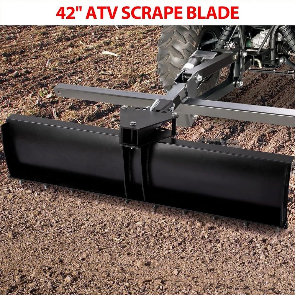 GARVEE 3Point 42″ Rear Tow Behind Box Scraper Grading Blade Attachment Implement