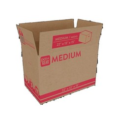 (10 pack) Medium Moving Boxes, 22 in. L x 13 in. W x 15 in. H, Kraft
