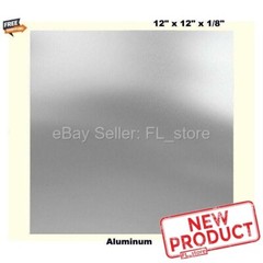 Aluminum Plate Sheet Stock 1/8″ x 12″ x 12″ Square 3003 Alloy Mill Finish 1 Foot