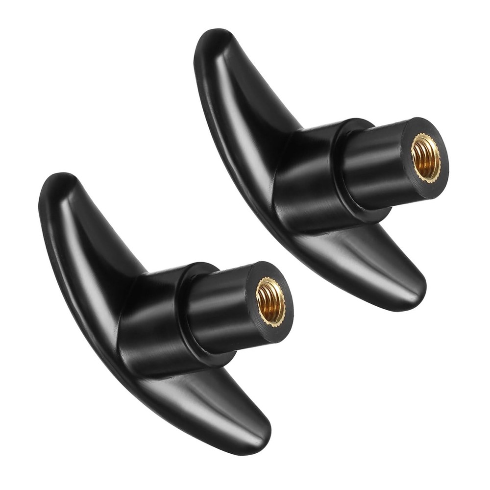 CoCud T-Knobs M8 Female Thread Plastic Clamping Hand T Knobs Handles Black – …