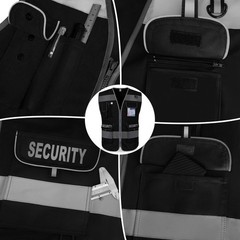 Security Vest for Men Women 9 Pockets High Visibility Reflective Safety Vest,