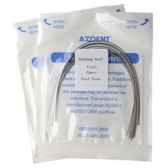 Dental Orthodontic Stainless Steel Arch Wires Rectangular Ovoid Form FDA