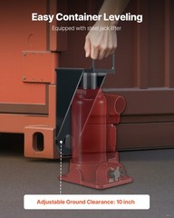 VEVOR 1-Pack Shipping Container Jack Lug with Handle Storage Leveler Booster