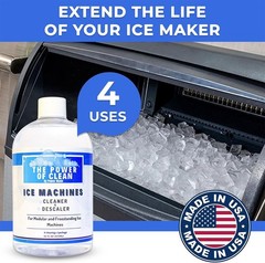 Universal Ice Maker Cleaner & Descaler 16 fl Oz – Ensure Refreshingly Clear Ice