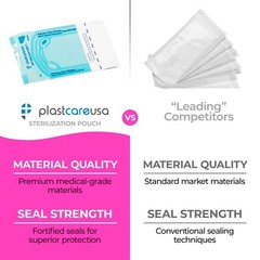 1000 2.25″ x 2.75″ Self-Sterilization Pouches Autoclave Bags Dental Tattoo 5 Box