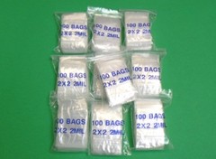 1000 Bags Reclosable 2mil 2×2 Clear Zip Squeeze Seal Top Lock 2×2 Poly Baggies