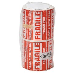 1000 Fragile Stickers 2×3 Handle with Care Thank You 500 / Roll Warning Labels
