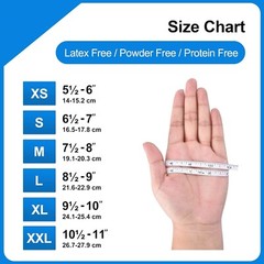 100pcs 4 Mil Medical Exam Grade Nitrile Disposable Glove S/M/L/XL Size Gloves