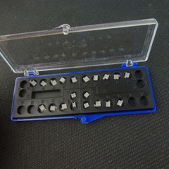 20Pc/pk Dental Orthodontic Ceramic Brackets Braces ROTH/MBT Slot.022 Hooks 3-4-5