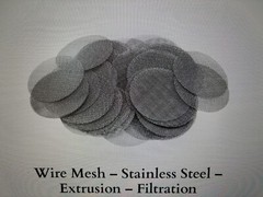 Stainless Steel 304 wire cloth disc 2-1/2″Dia 60X60 mesh (100 pack)