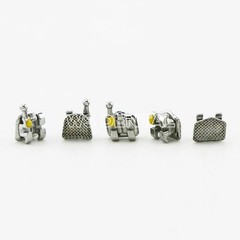Dental Orthodontic Bracket Braces In Bulk Mini Roth 022 Slot Hooks 345 Metal