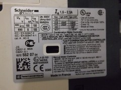 SCHNEIDER GV2-P07 / 1.6-2.5A CONTACTOR MANUAL STARTER MOTOR BREAKER (201)