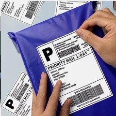 4″x6″ Fanfold Direct Thermal Shipping Labels for Zebra and Rollo 500 PCS