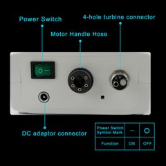 Dental Electric Motor + 1:1 + 1:5 + 16:1 LED Handpiece Contra Angle