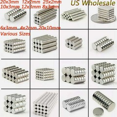Super Strong N52 Rare Earth Round Neodymium Magnet Disc Thin Tiny Small Large US