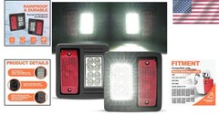 Clear + Red Lens Bobcat Skid Steer S590 S650 LED Tail Light