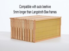 10 Beehive Frames Assembled Bee Foundation Wooden Bee Hive Wax Foundations 488mm