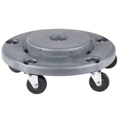 Lavex Janitorial Gray Trash Can Dolly 274TCDOLLY *