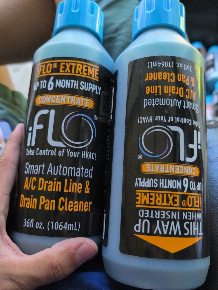 iFLO Automated AC Drain Line Cleaner System 6 Month Refill Cartridges ( 2 Pack )