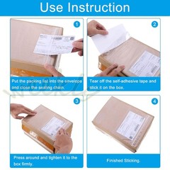Clear Adhesive Packing List Envelopes 4.5×5.5 7.5×5.5 6×9 Enclosed Slip Pouches