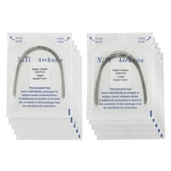 Dental Orthodontic Arch Wires Niti Stainless Steel Ovoid Natural Form 100pcs U/L