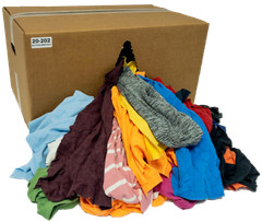 Color Knit Rags – Wiping Cleaning Cloth – 25 LB Box