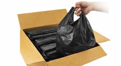 Black T-Shirt Carryout Bags (700 ct.) by Poly-America