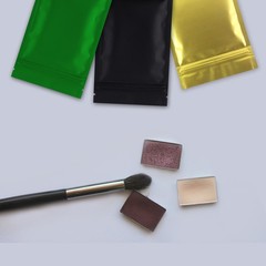 QQ Studio Foil Matte Packaging Bags With Zipper Seal Pouch for Beauty Products