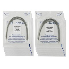 Dental Orthodontic Arch Wires Niti Stainless Steel Ovoid Natural Form 100pcs U/L