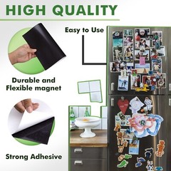 Strong Flexible Self-Adhesive Magnetic Sheets 8.5 x 11 20 Mil 12PCs Stone City
