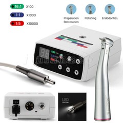 Woodpecker Style Dental Electric Motor Brushless/+1:5 Contra Angle LED Handpiece