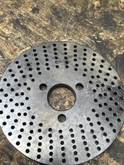 Unknown Dividing Index Plate 3 7/8 Dia 13/16 Bore 1 1/8 Hole Spacing ⬇️