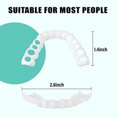 1Set Dentures Veneers Tooth,Dental Care Kits for 1 Count (Pack of 1), white