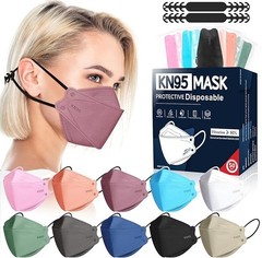 50 Pack Kn95 Face Masks 5 Layer Disposable Adults Dust Smoke Hospital, Free Ship