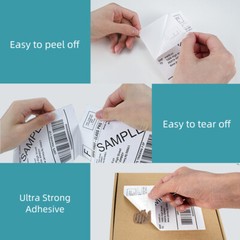 500 4×6 Fandfold Direct Thermal Shipping Labels for Rollo & Zebra Printer