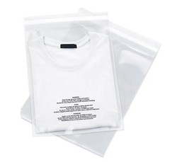 2000 10×13 Poly Bags Resealable Suffocation Warning Clear Merchandise 1.5 mil