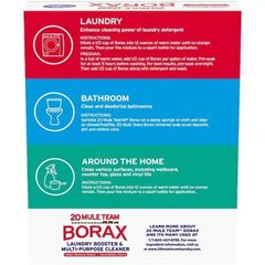 20 Mule Team Detergent Booster – 65oz Multi-Purpose Household Cleaner (65 loads)