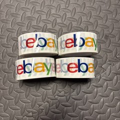 4 Rolls Ebay Shipping Tape Classic 4 color 2″ x 75 Yard Branded Packaging BOPP