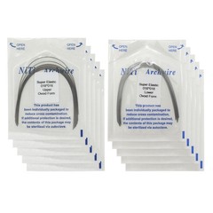 Dental Orthodontic Arch Wires Niti Stainless Steel Ovoid Natural Form 100pcs U/L