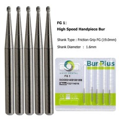 Wave Dental Carbide Bur FG330 Round 1/4 2 4 6 8 557 Friction Grip High Speed Bur