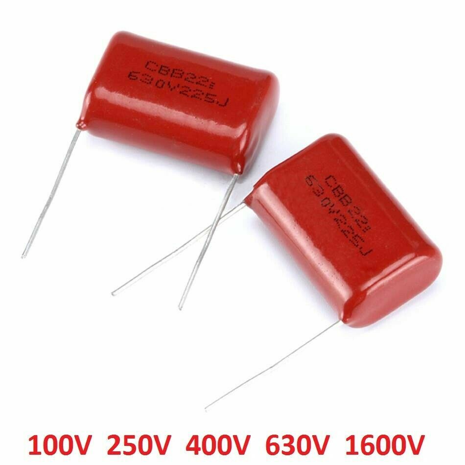 CBB Capacitors 100V 250V 400V 630V 1600V Polyester Film Capacitor-Various Values